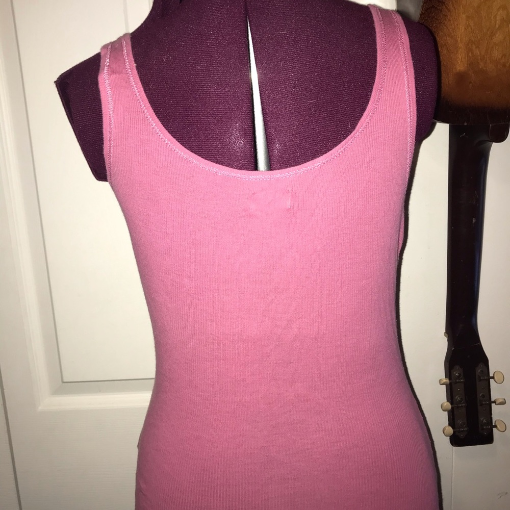 HP🎀 Hollister bow tie pink tank top. - Picture 4 of 6